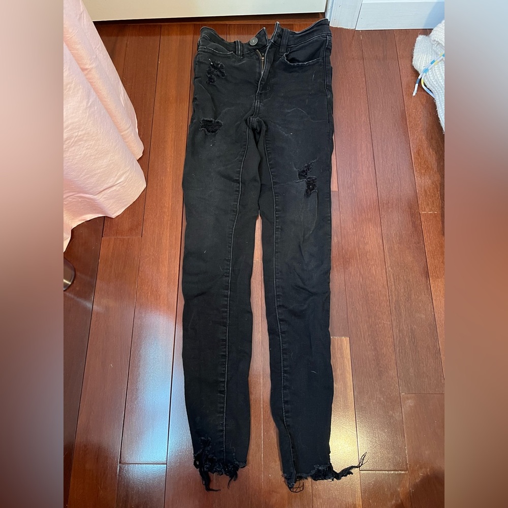 American Eagle black skinny jeans
